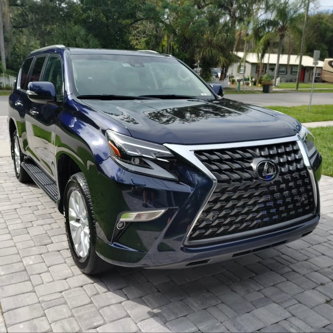Freshly detailed blue Lexus